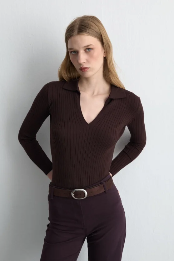 Anka Collection Embroidered Pocket Canvas Pants Plum - 4