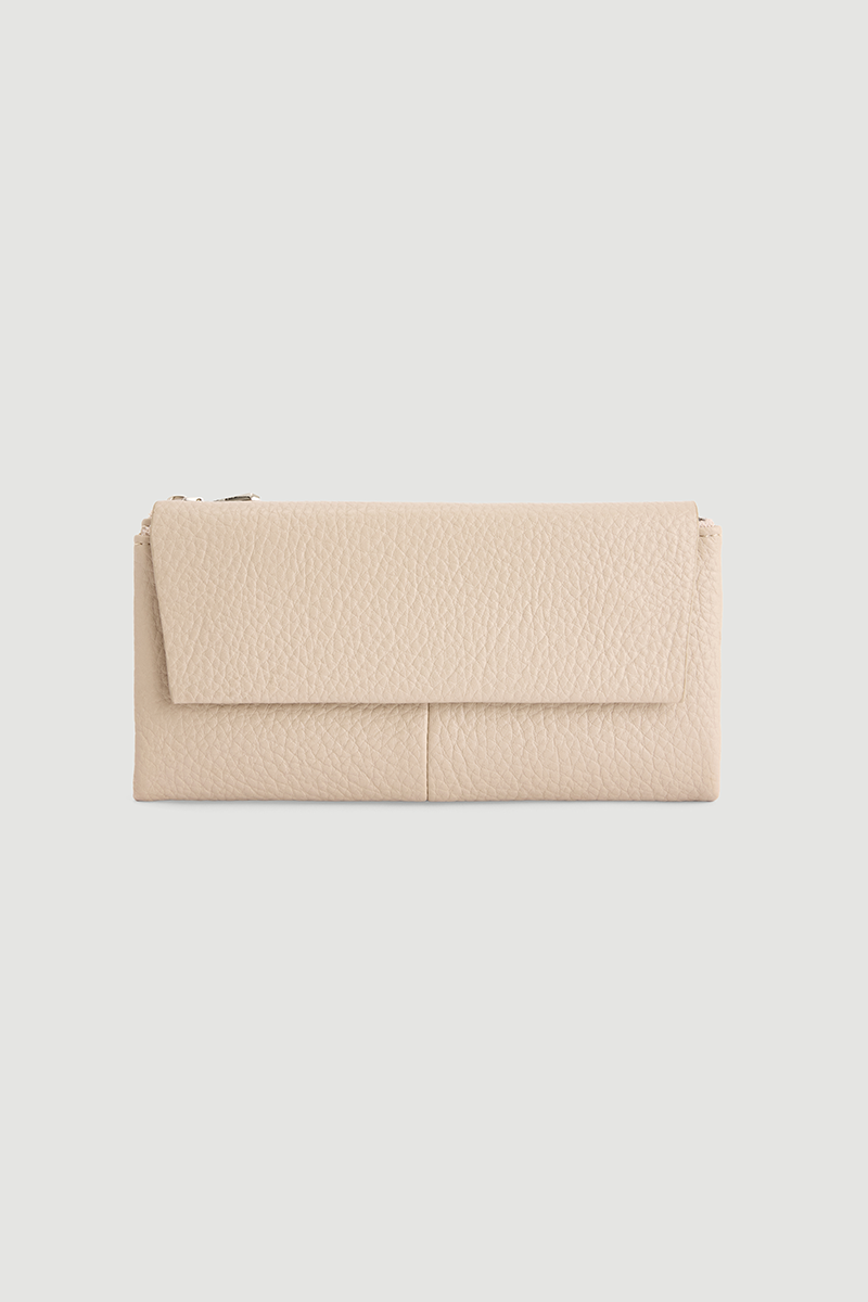 Large Portfolio Wallet Beige