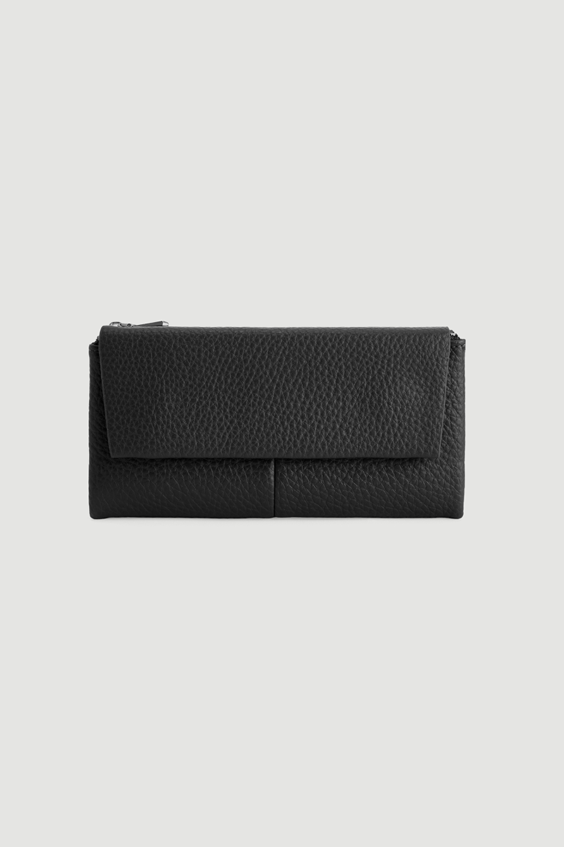 Large Portfolio Wallet Black Black