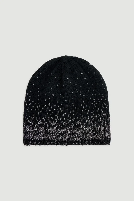 Shimmery Beanie Black - 1